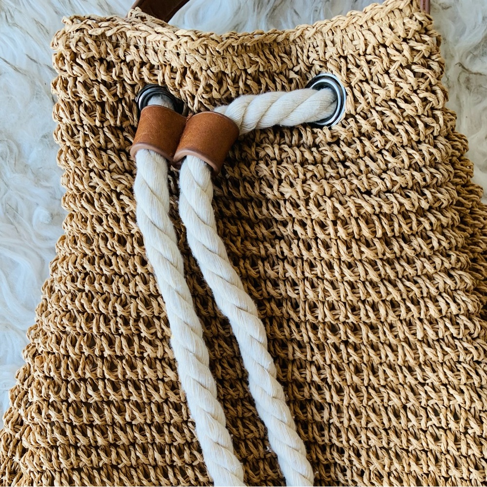 Woven Rattan Backpack - Picture 2 of 5